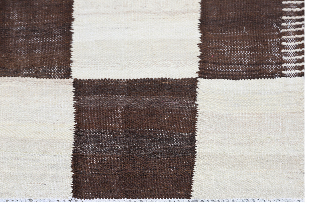 9'x12' Kilim Rug | Ariana square Checkered Kilim