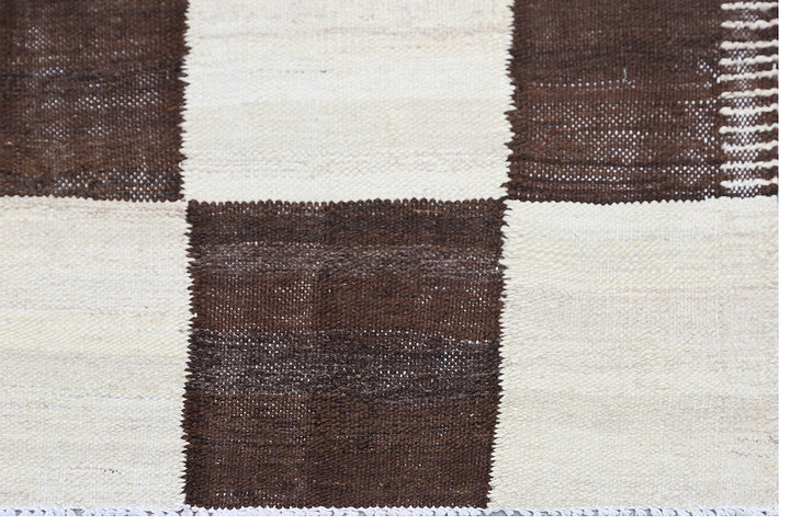 9'x12' Kilim Rug | Ariana square Checkered Kilim