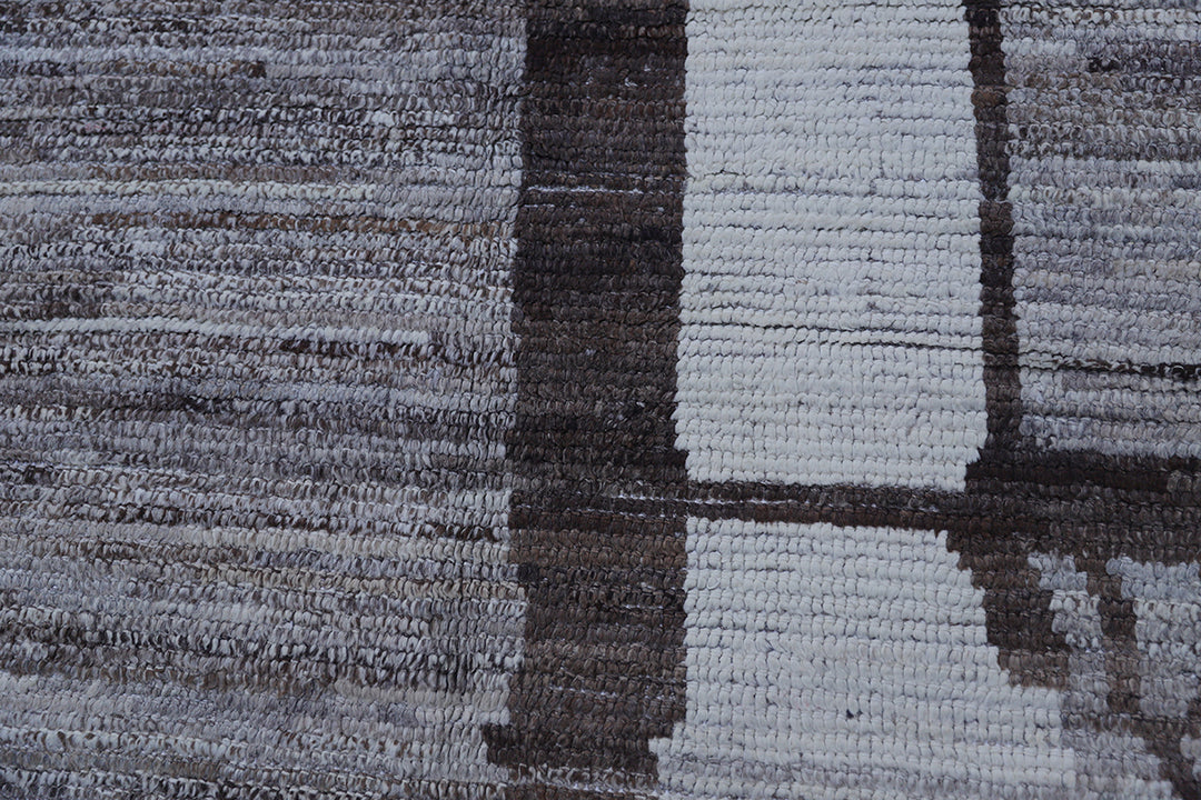 9'x12' Moroccan Style| Brown Cream Dark Brown| Barchi Area Rug