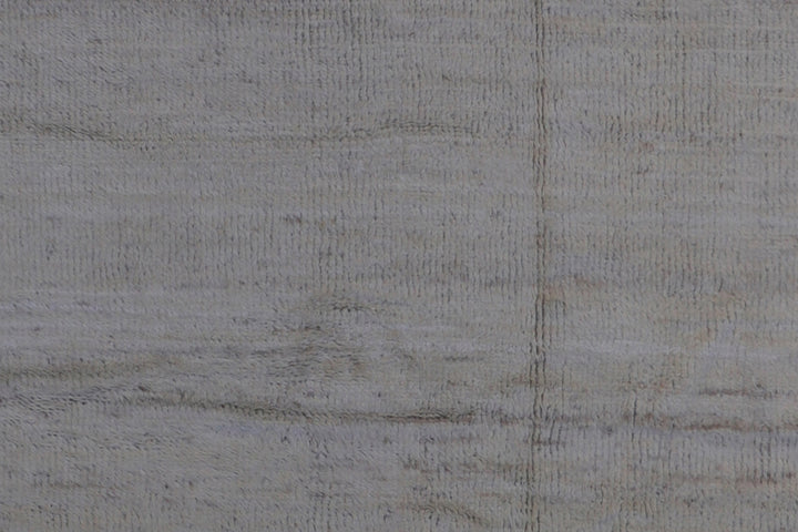 9'x12' Moroccan Style| Plain Solid Ivory| Barchi Handmade Rug