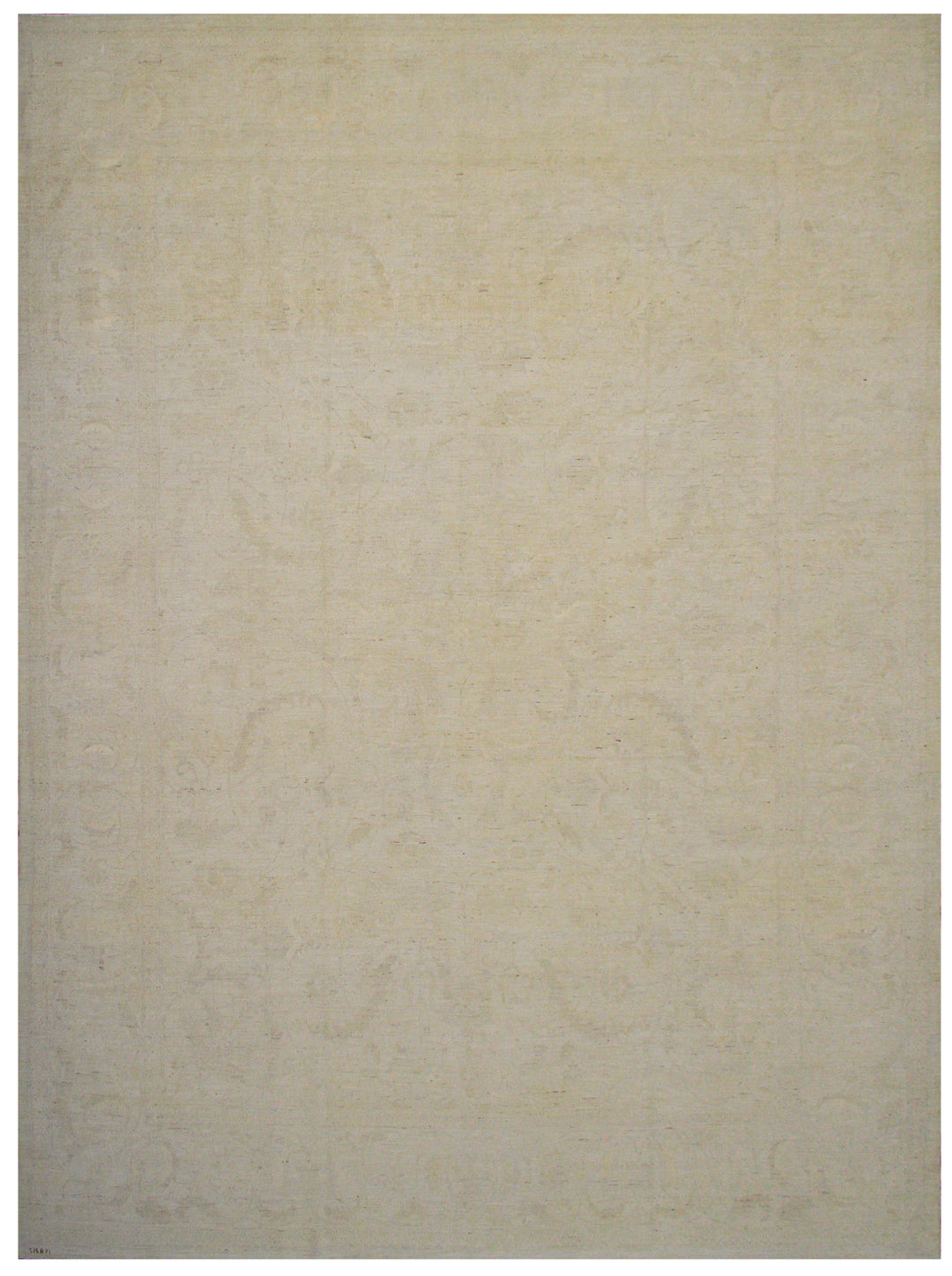 A pale beige rug with a soft Persian design contemporary Ariana Vintage Collection Rug