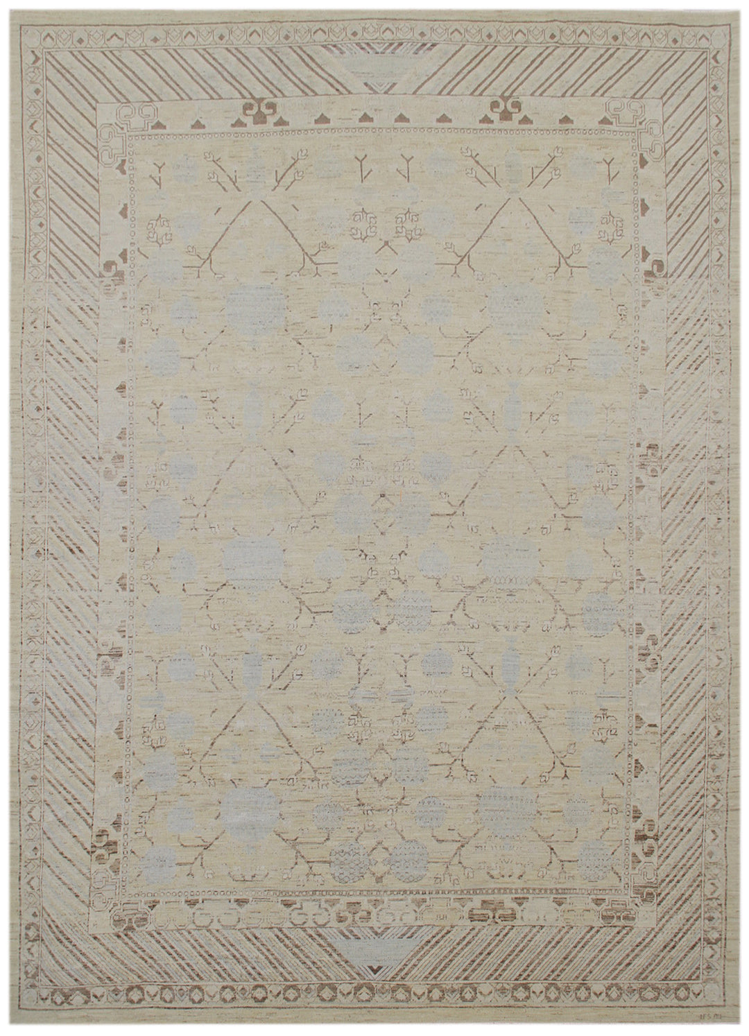 9'x12' Wool Area Rug | Soft & Geometric | Ariana Samarkand Rug