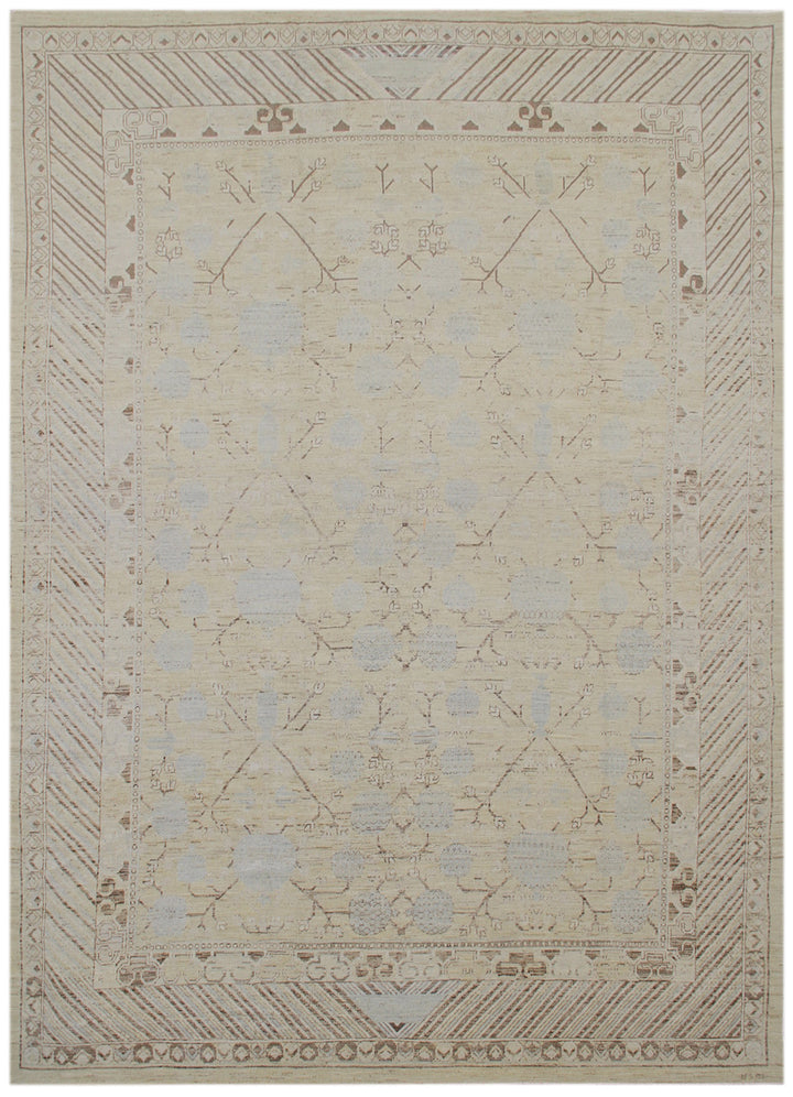 9'x12' Wool Area Rug | Soft & Geometric | Ariana Samarkand Rug