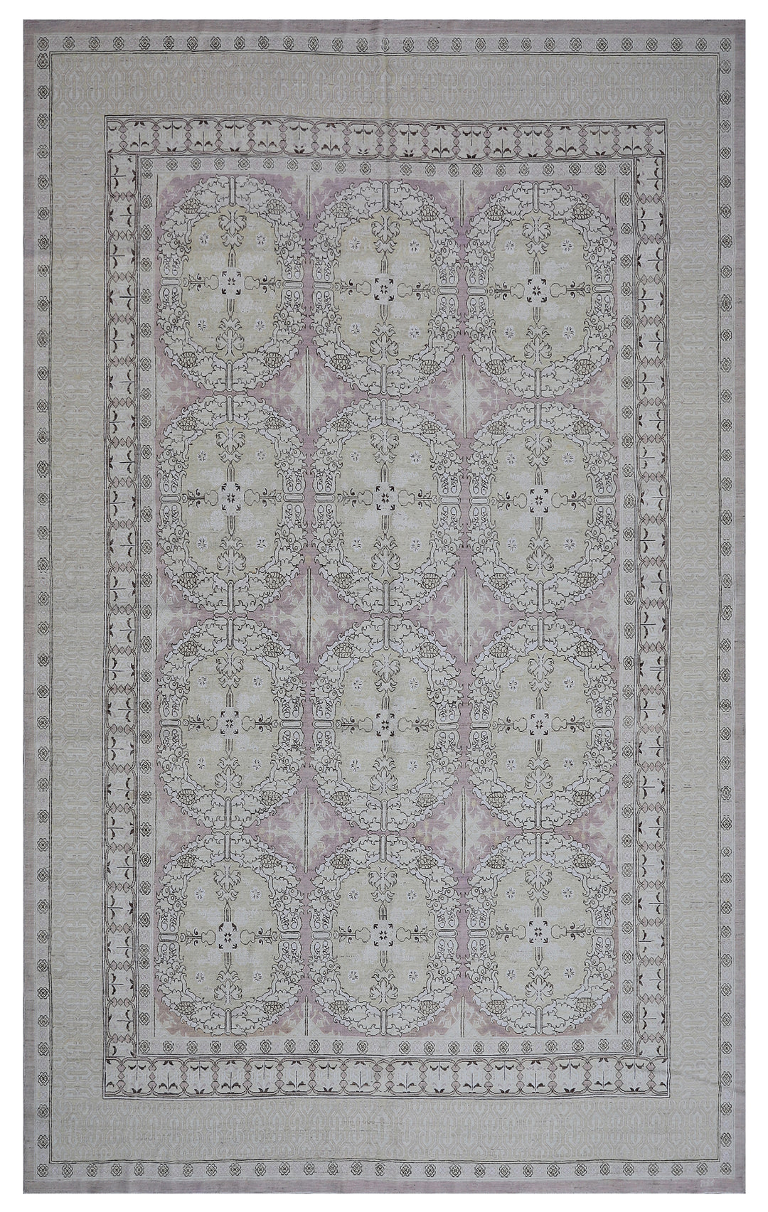 Fine Pink Wool Area Rug | Ariana Transitional Rug