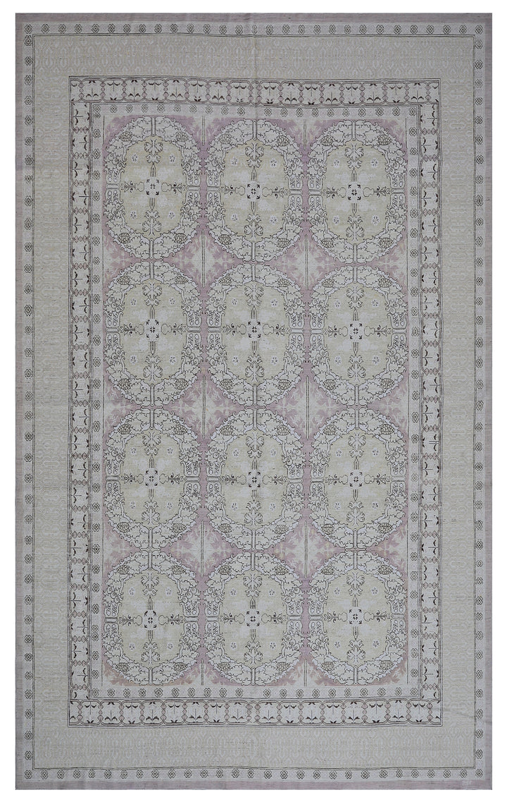 Fine Pink Wool Area Rug | Ariana Transitional Rug