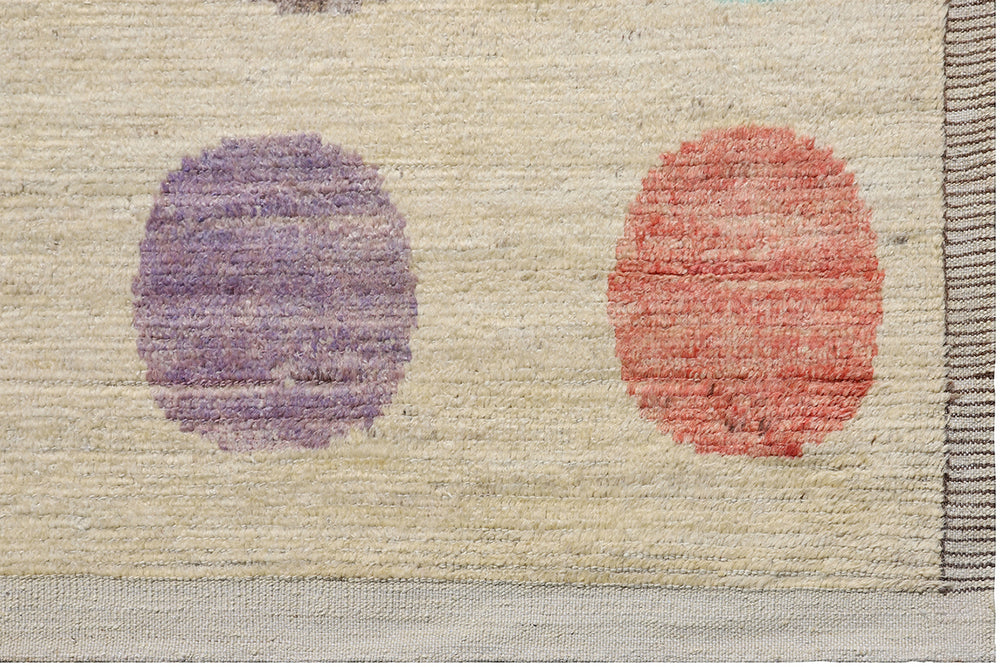 9'x14' Moroccan Style| Polka Dots| Modern Area Rug