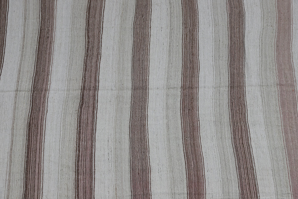 9'x15' Wool Kilim | Ariana Striped Earth Tone Kilim Rug