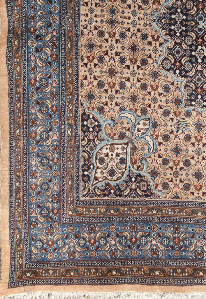 Square Vintage Persian Rug | Tabriz Wool Area Rug