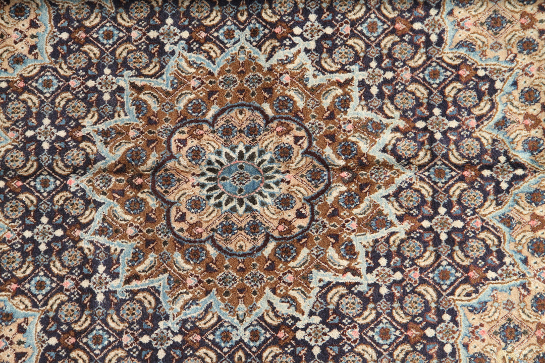 Square Vintage Persian Rug | Tabriz Wool Area Rug