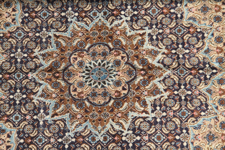 Square Vintage Persian Rug | Tabriz Wool Area Rug