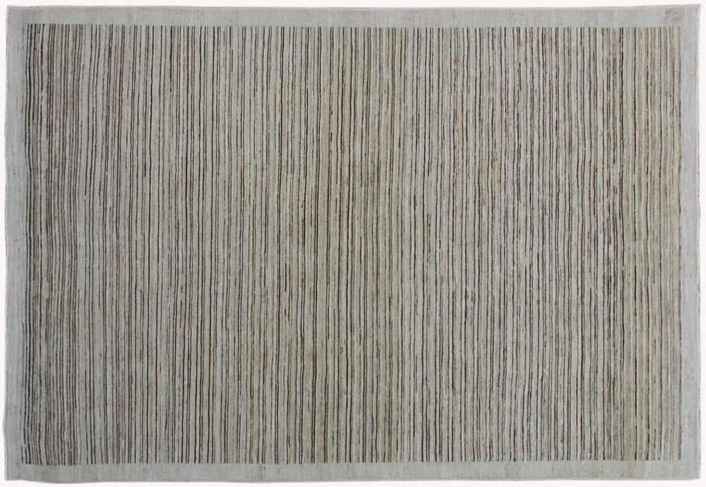 5x7 Ariana Modern Striped Wool Rug | Soft Tones Afghan Rug