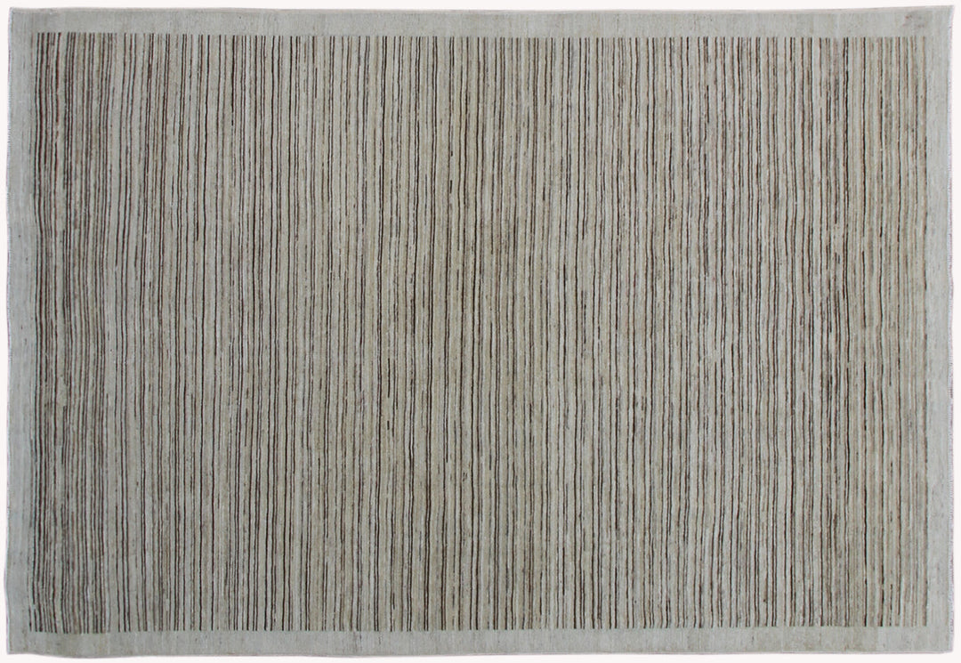 5x7 Ariana Modern Striped Wool Rug | Soft Tones Afghan Rug