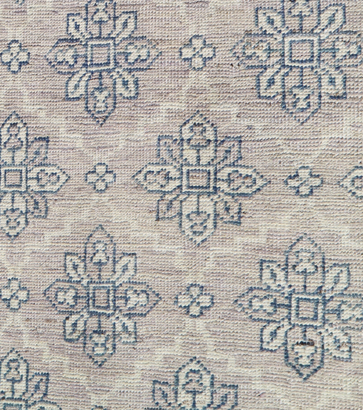 6x9 Ariana Traditional Khotan Rug | Mauve & Blue Afghan Wool