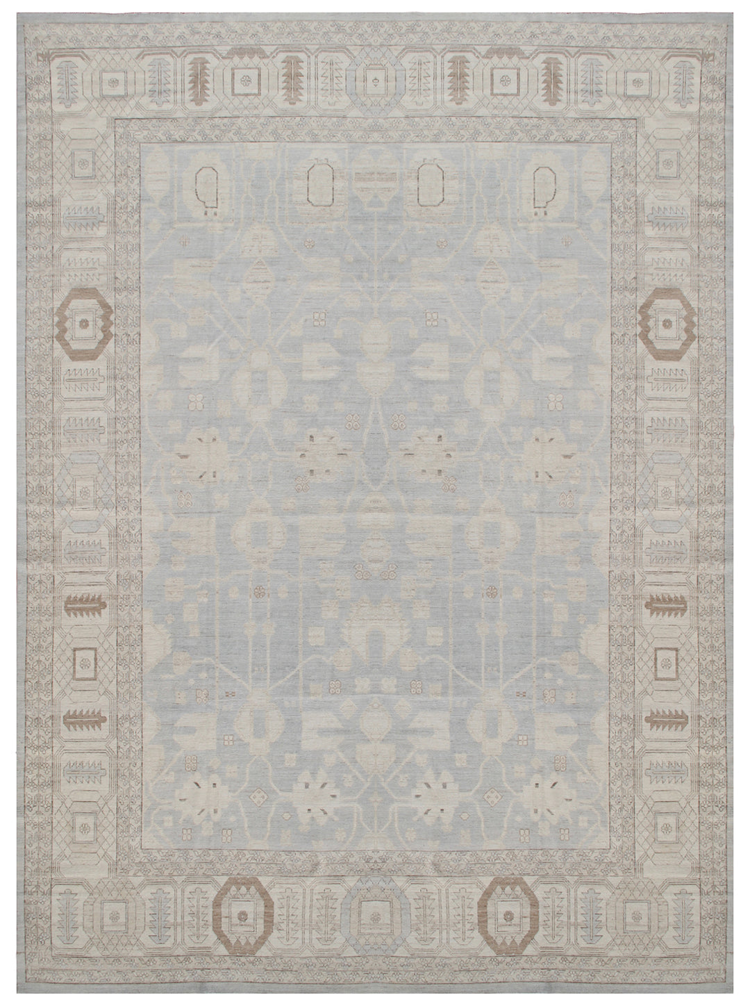 Persian Bakhshayesh Design Rug | Large Blue Ivory Rug