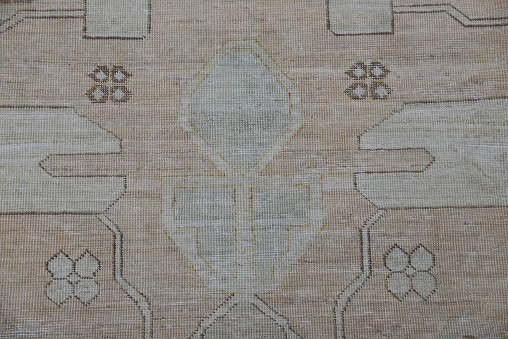 12'x17' Persian Bakhshayesh Design Rug | Peach Brown Large Area Rug 