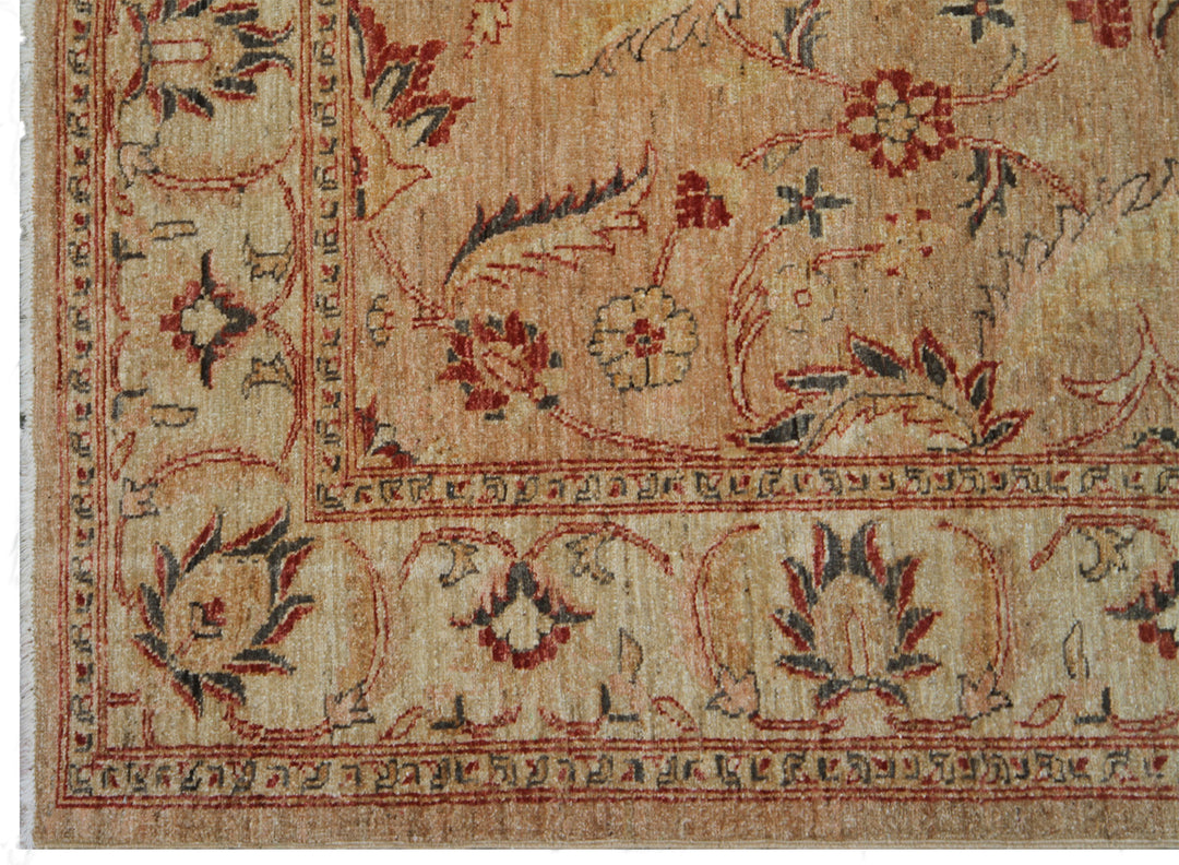 6x8 Hand-Knotted Afghan Persian Floral Rug