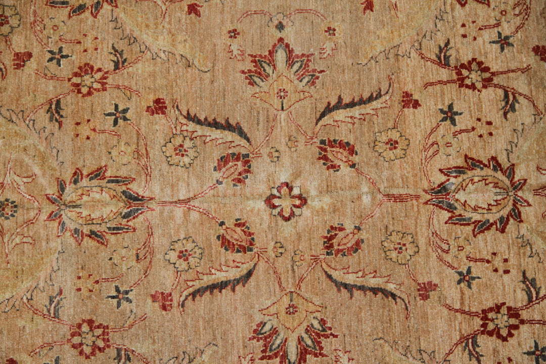 6x8 Hand-Knotted Afghan Persian Floral Rug