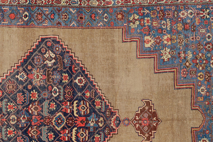 antique-halvai-bijar-8x11-camel-hair-medallion