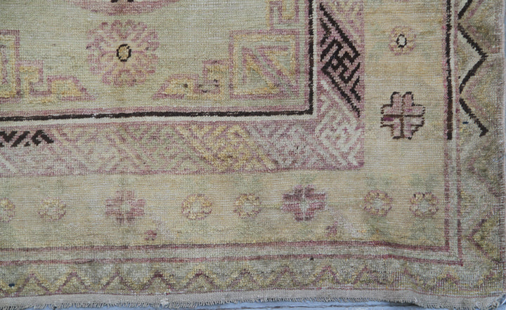 Rare One of a Kind Antique Samarkand East Turkistan Rug