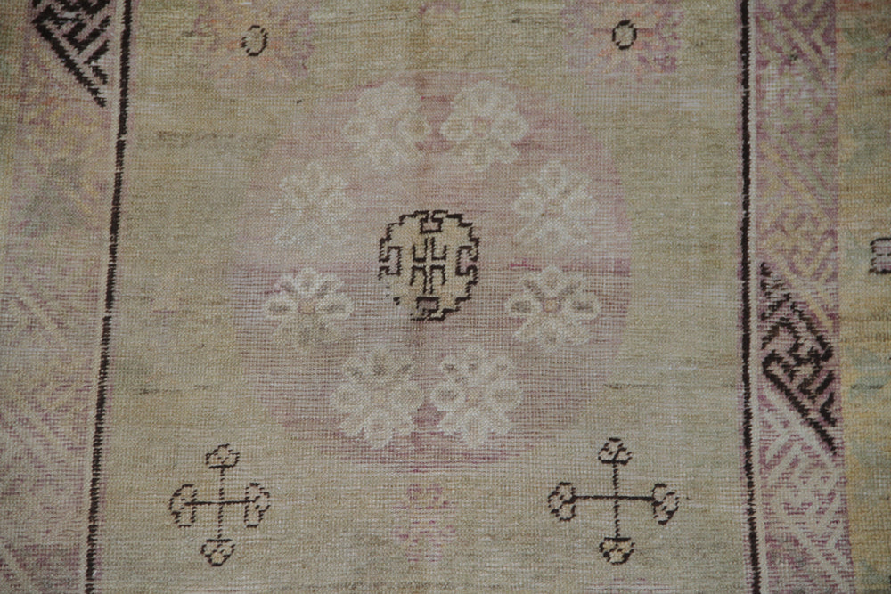 Rare One of a Kind Antique Samarkand East Turkistan Rug