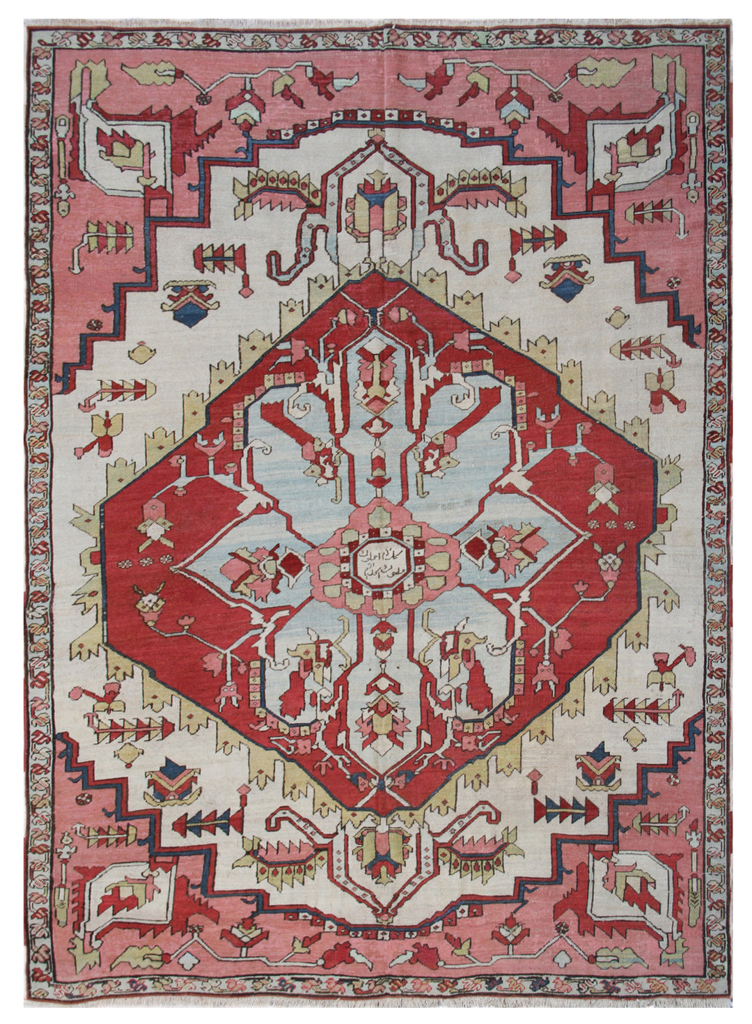 Late 19th Century Antique Serapi Fragment Rug