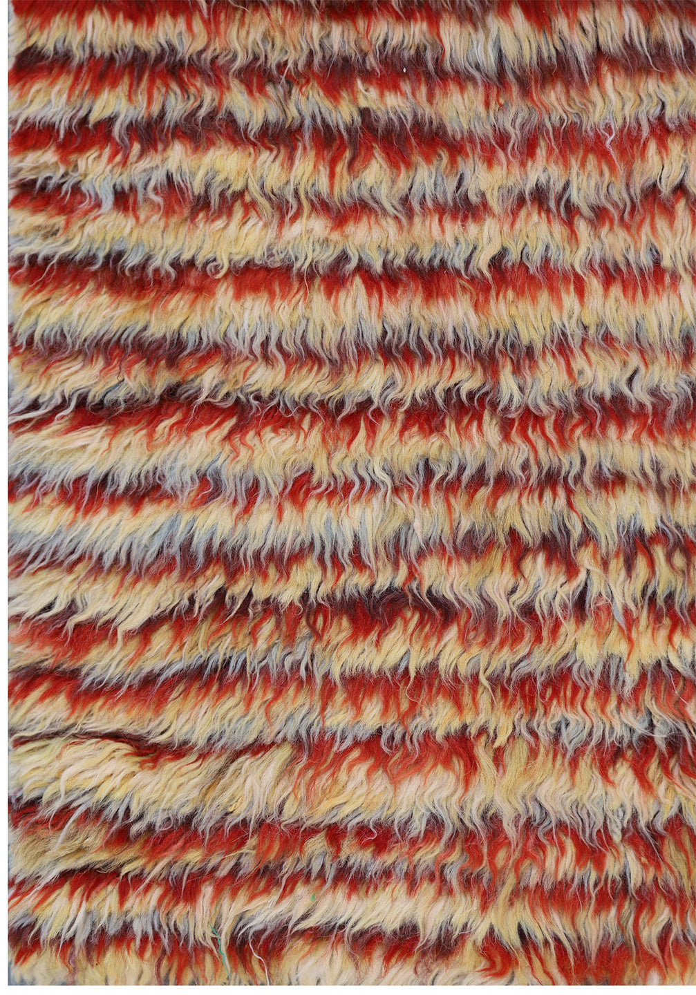 Authentic Ariana Barchi Moroccan Style Striped Plush Wool Rug