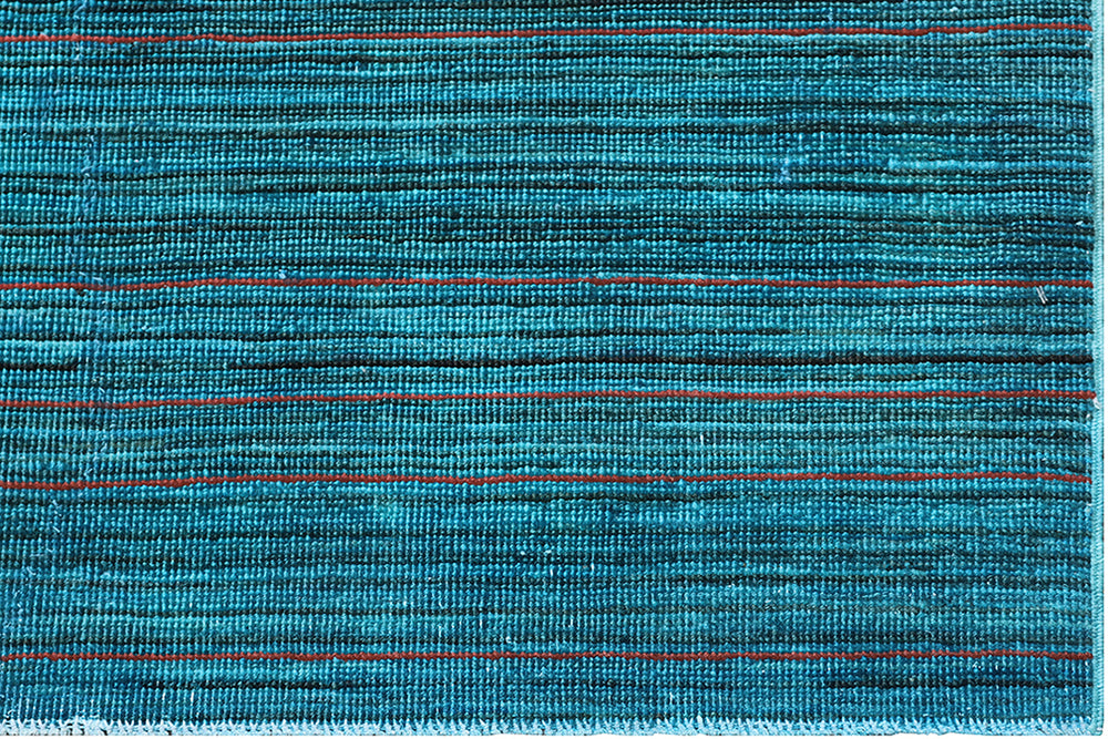 Ariana Rugs 9'4" x 6'3" Blue Steria Over Dye Hand-Knotted Rug