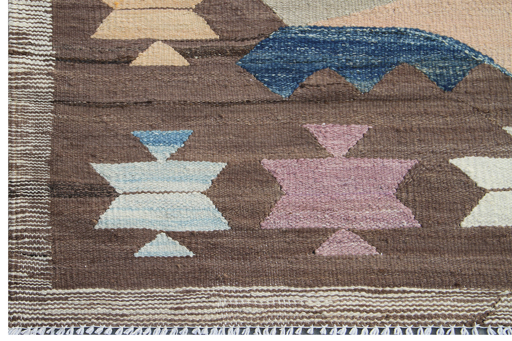 9'x12' Ariana Jewel Tone Geometric Kilim Handwoven in Maimana