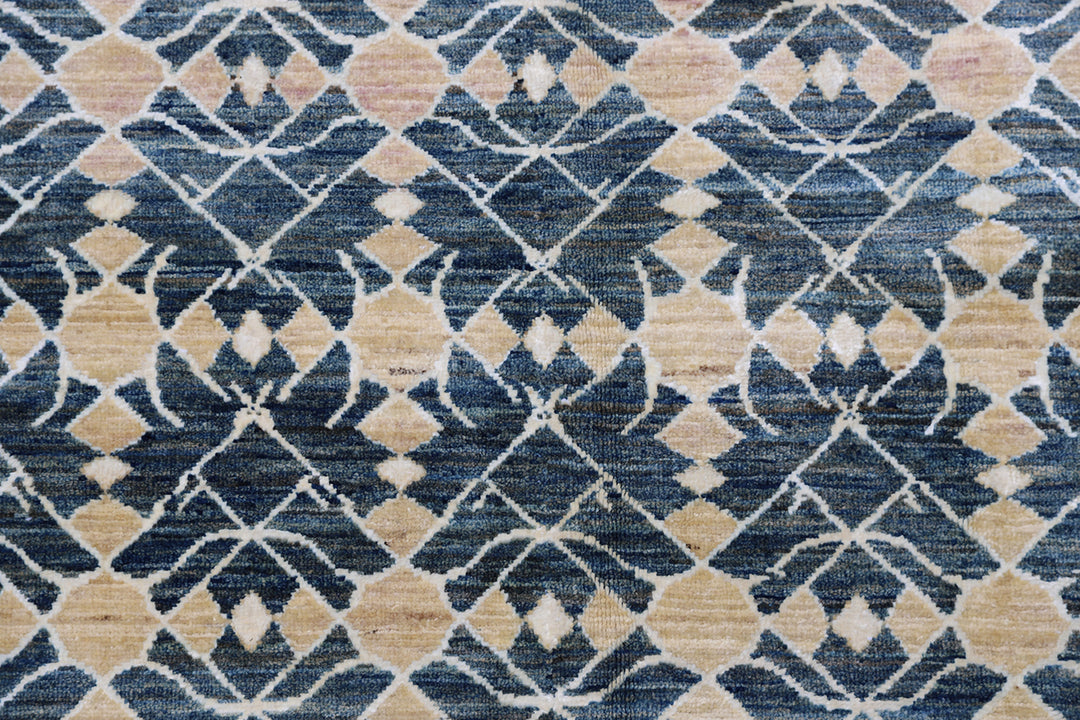 9x12 Geometric Ariana Modern Hand-Knotted Afghan Rug