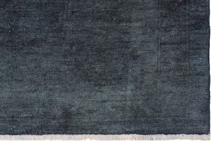 9x11 Ariana Grey and Blue Overdye Afghan Rug