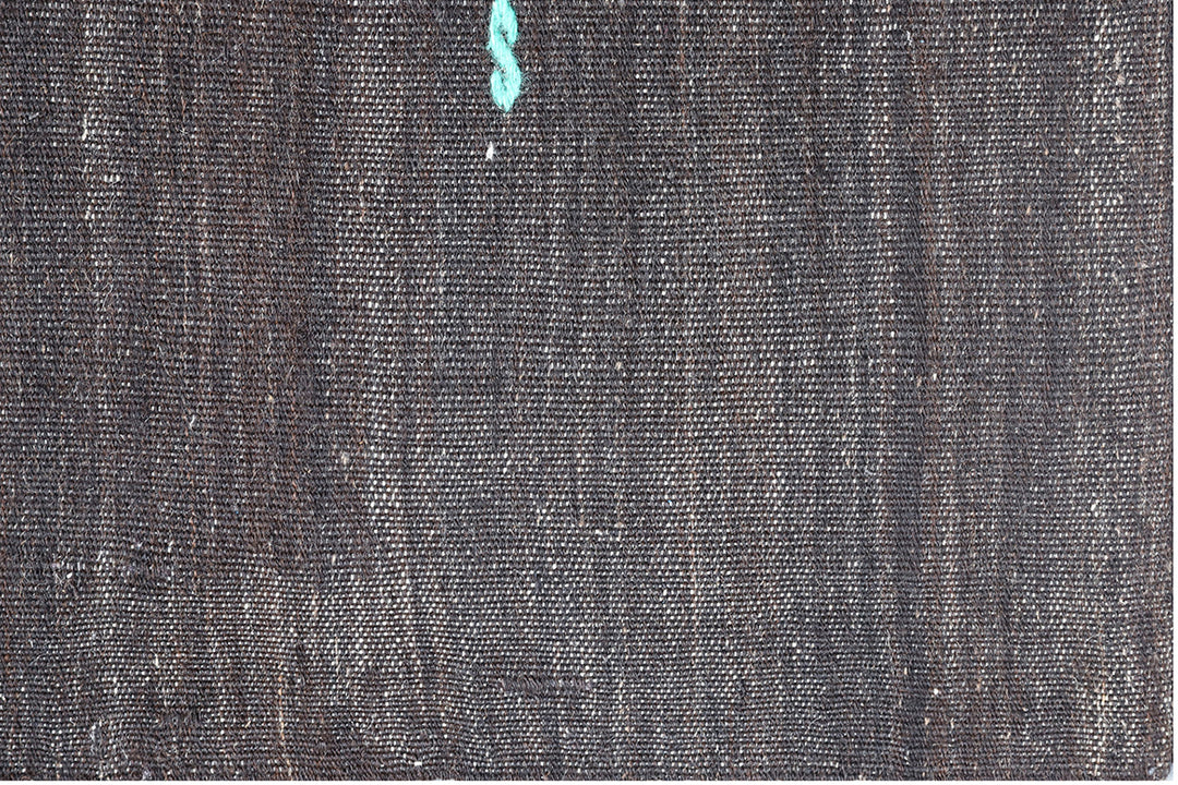 8' x 11' One-of-a-Kind Vintage Turkish Kilim | Black & White Tribal Modern Rug