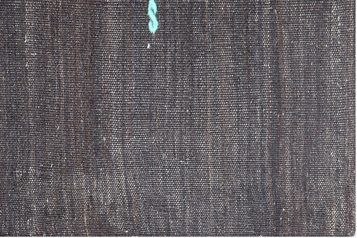 8' x 11' One-of-a-Kind Vintage Turkish Kilim | Black & White Tribal Modern Rug