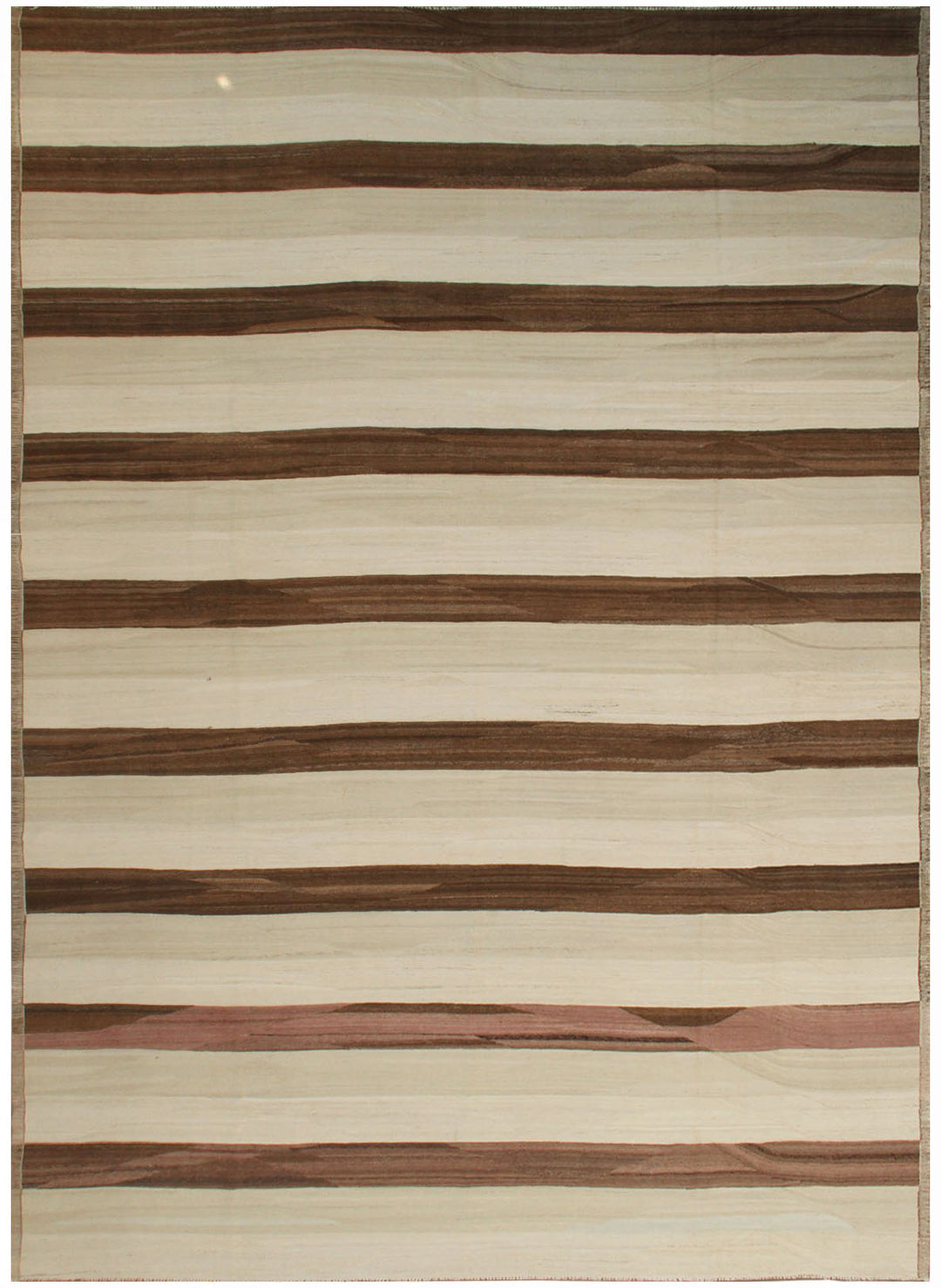 11x17 Ariana Striped Kilim Rug - Maimana Earth Tone Design