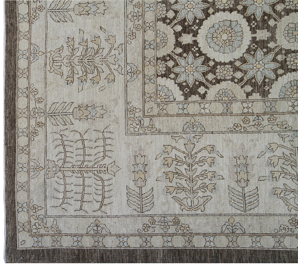 Ariana Traditional Tabriz Haji Jalili Design Hand-Knotted Wool Rug 16'3" x 13'2"