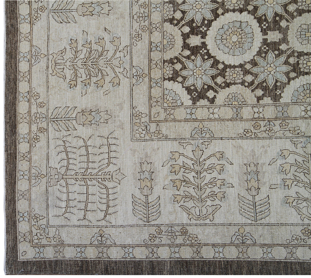 Ariana Traditional Tabriz Haji Jalili Design Hand-Knotted Wool Rug 16'3" x 13'2"