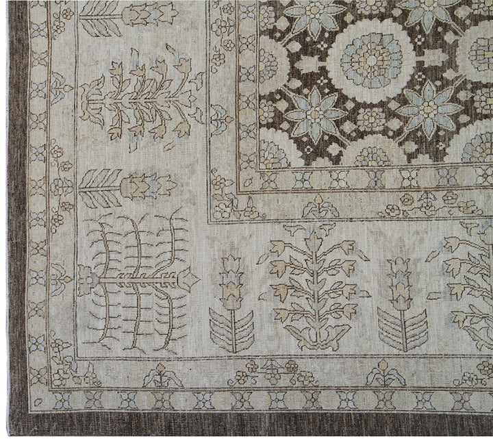 Ariana Traditional Tabriz Haji Jalili Design Hand-Knotted Wool Rug 16'3" x 13'2"