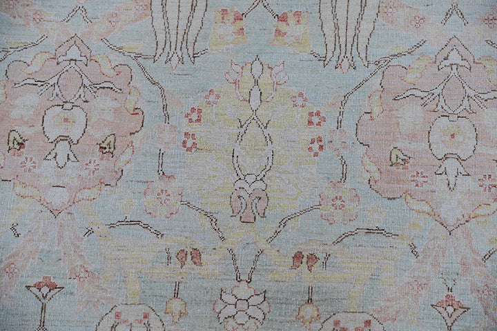 8'x10' Blue and Brown Ariana Transitional Rug | Ottoman Design