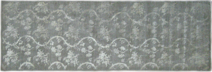 3x9 Silk and Wool Runner Rug | Fine European Chinoiserie Ariana Rug