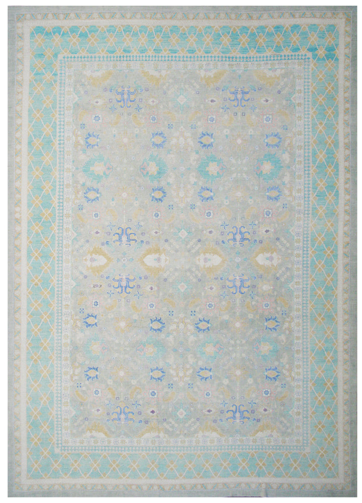 12'x17' Ariana Transitional Turkmen Hand-Knotted Rug