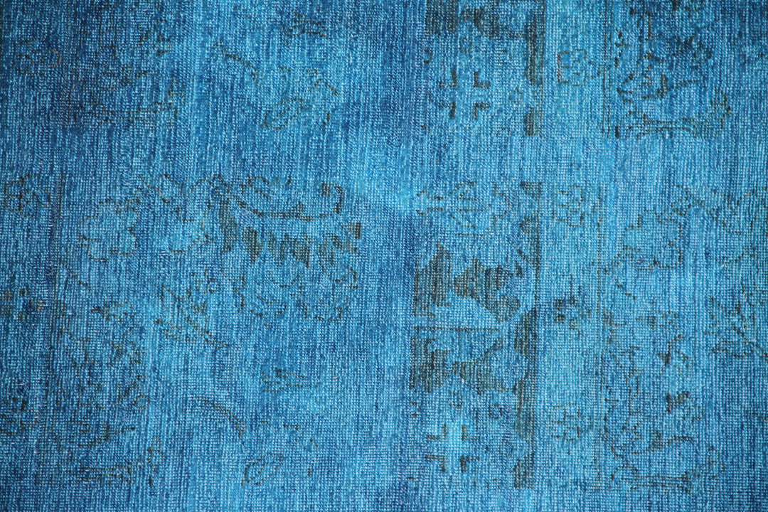 6x9 Blue Ariana Hand-Knotted Overdye Rug