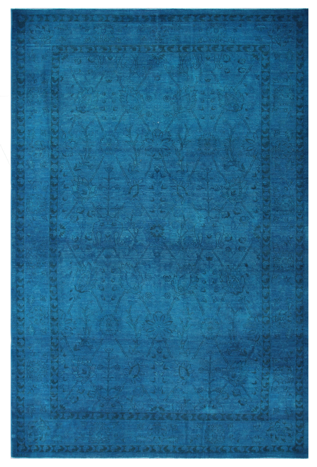 6x9 Blue Ariana Hand-Knotted Overdye Rug
