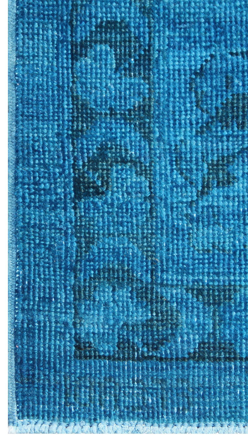 6x9 Blue Ariana Hand-Knotted Overdye Rug