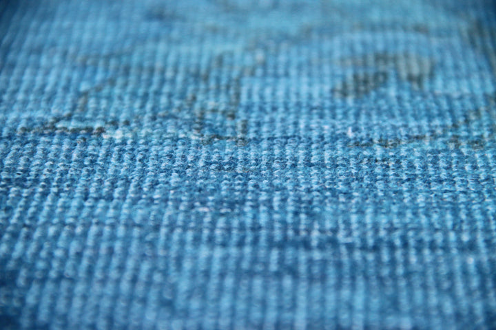7x8 Blue Ariana Hand-Knotted Overdye Rug