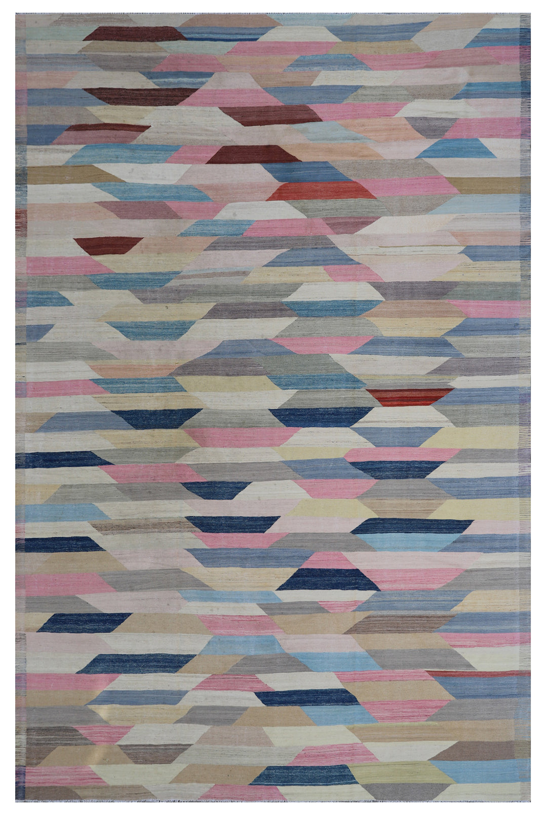 10x14 Large Colorful Geometric Ariana Kilim Rug