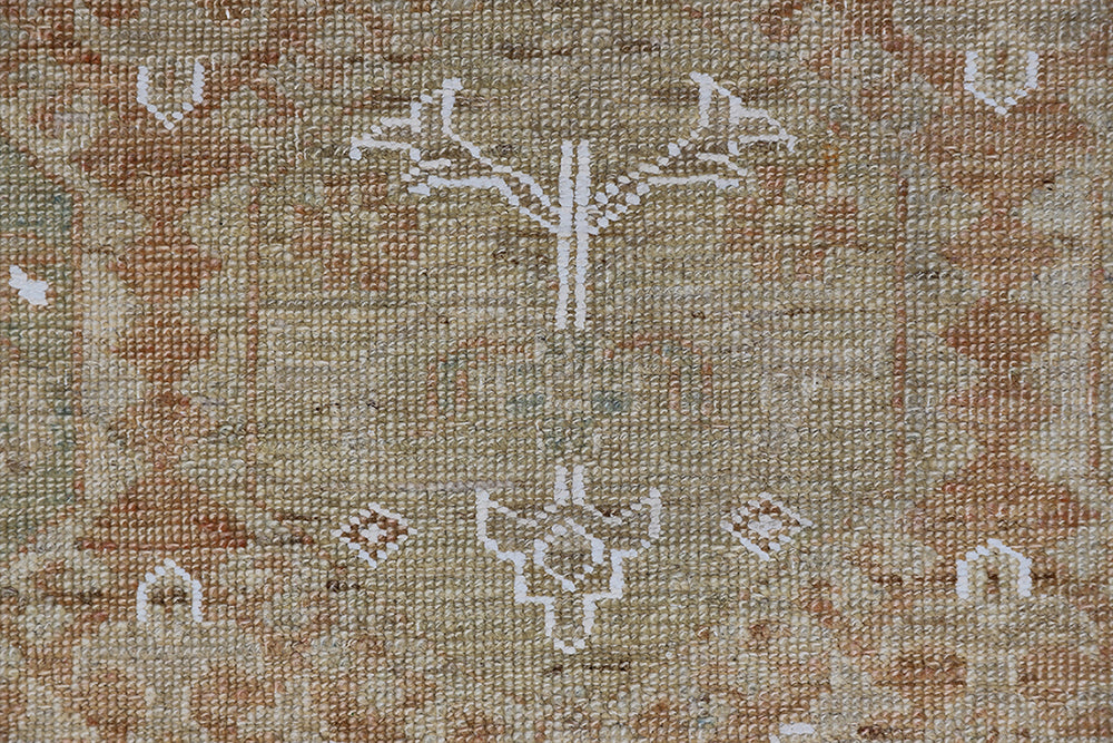 One-of-a-Kind Afghan Hand-Knotted Ariana Hazara Wool Runner (10'1" x 3'2")