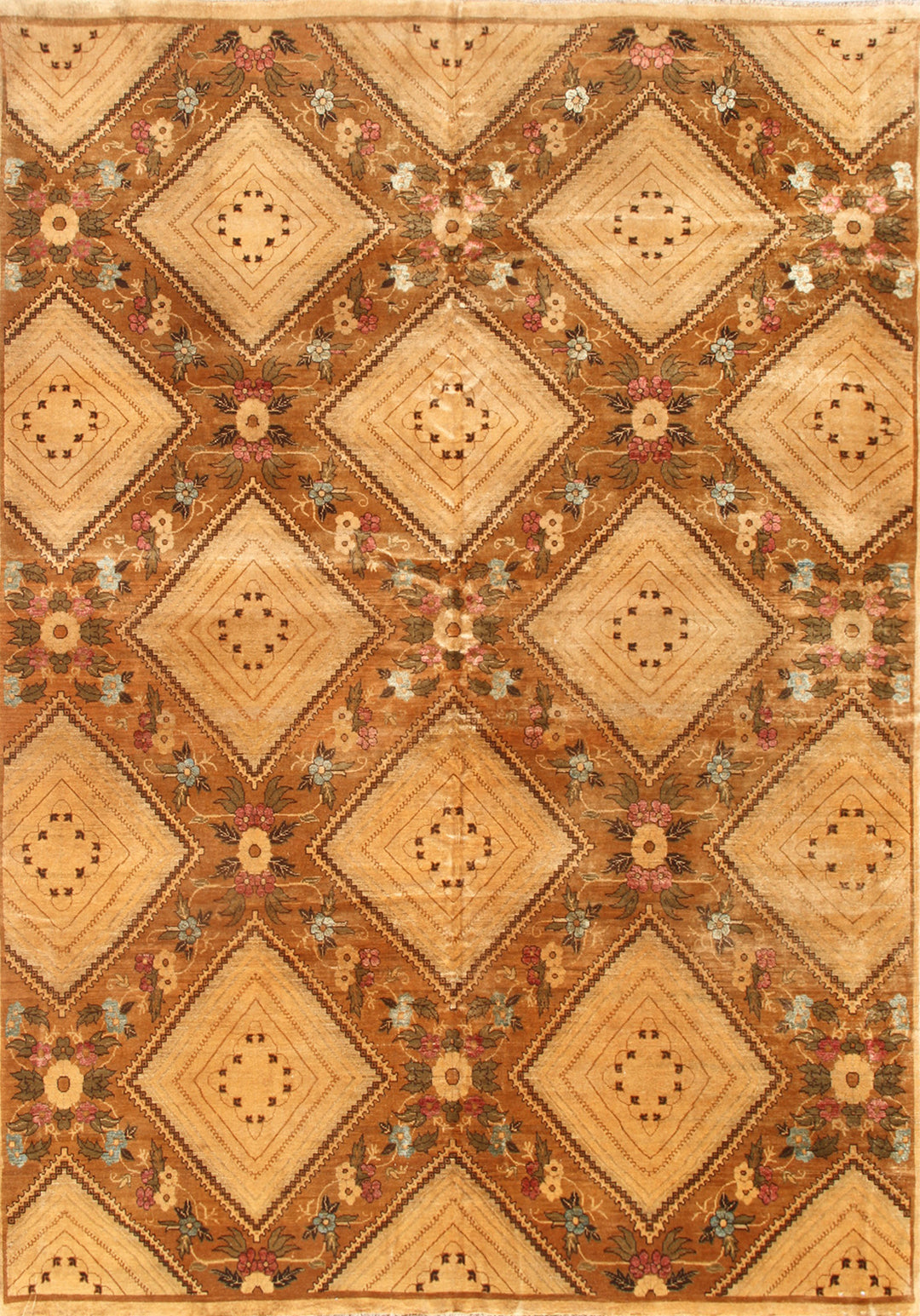 6x9 Fine Wool and Silk Ariana Traditional Rug